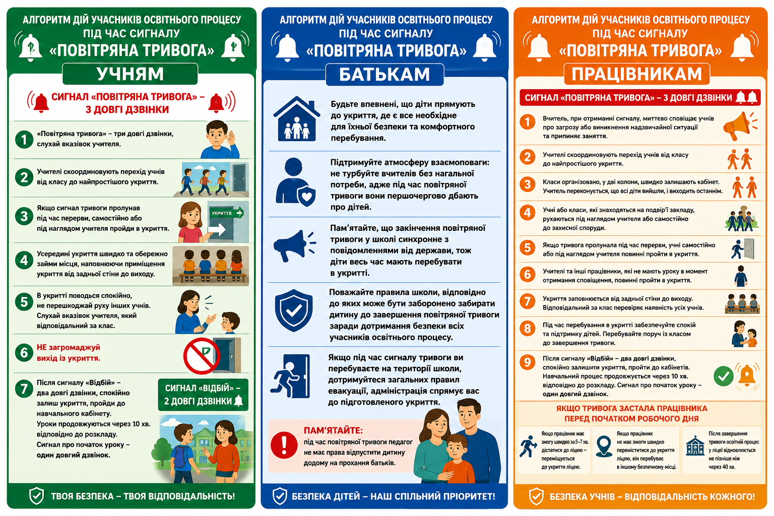 алгоритм дій для учнів